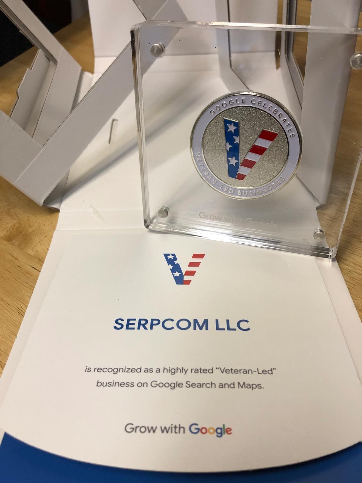 google veteran led challenge coin