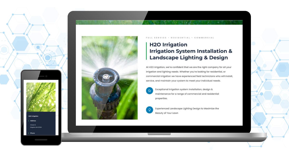 H2O Irrigation illustration