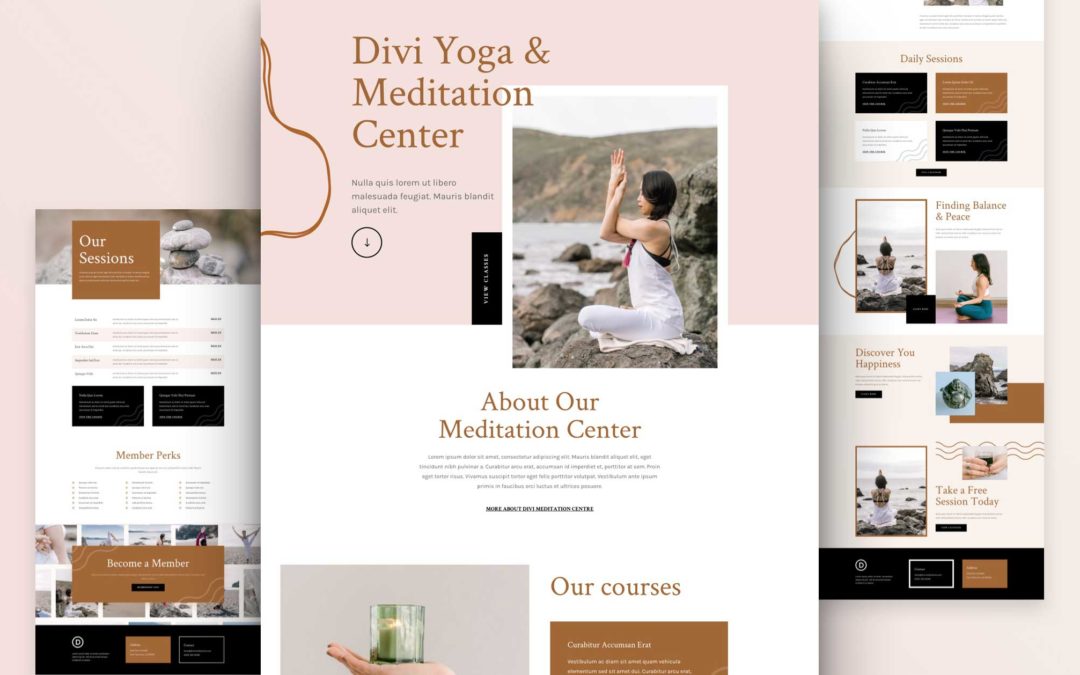 Get a FREE Meditation Center Layout Pack for Divi