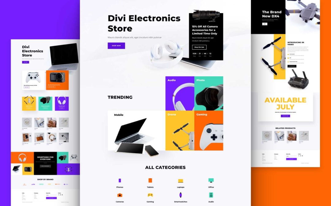 Get a FREE Electronics Store Layout Pack for Divi