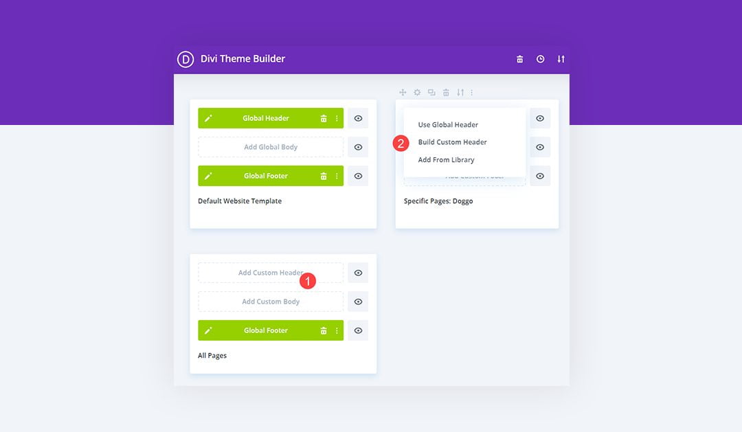 How to Use Different Headers for Different Templates with Divi