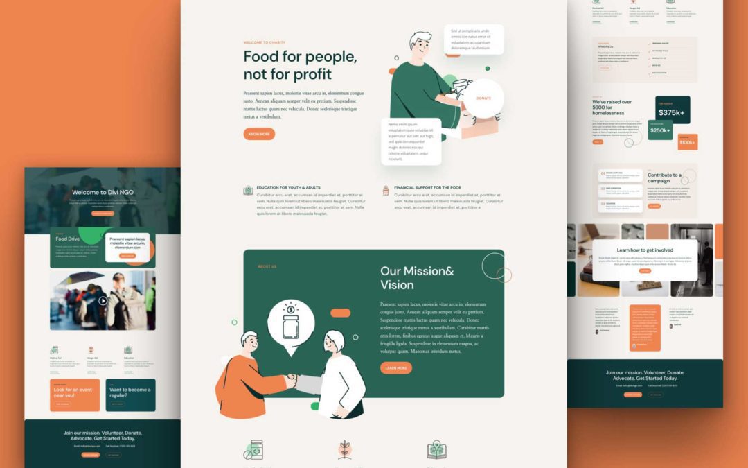 Get a FREE NGO Layout Pack for Divi