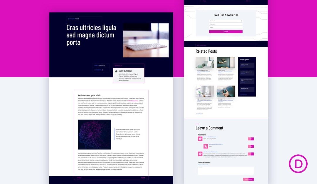 Download a FREE Blog Post Template for Divi’s Artificial Intelligence Layout Pack