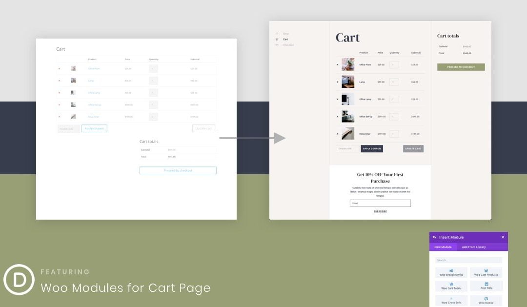 How to Create a WooCommerce Cart Page Template with Divi