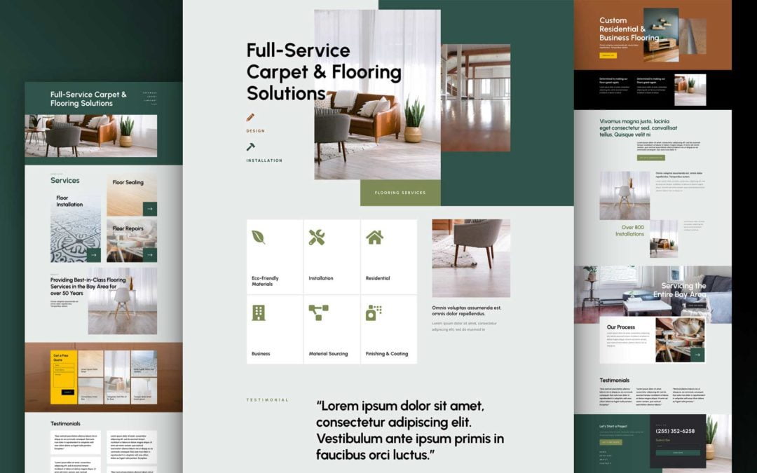 Get a FREE Flooring Layout Pack for Divi