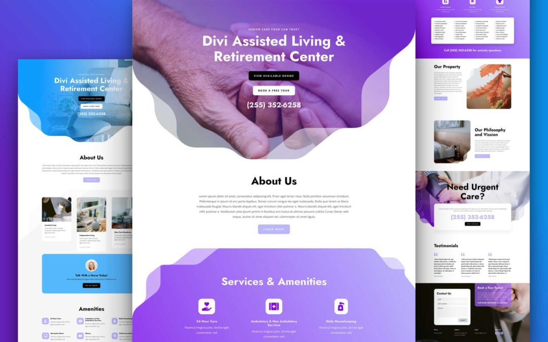 Get a FREE Nursing Home Layout Pack for Divi