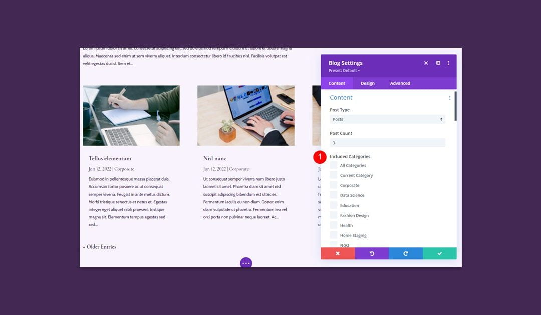 How to Show Blog Posts per Category Using Divi’s Blog Module