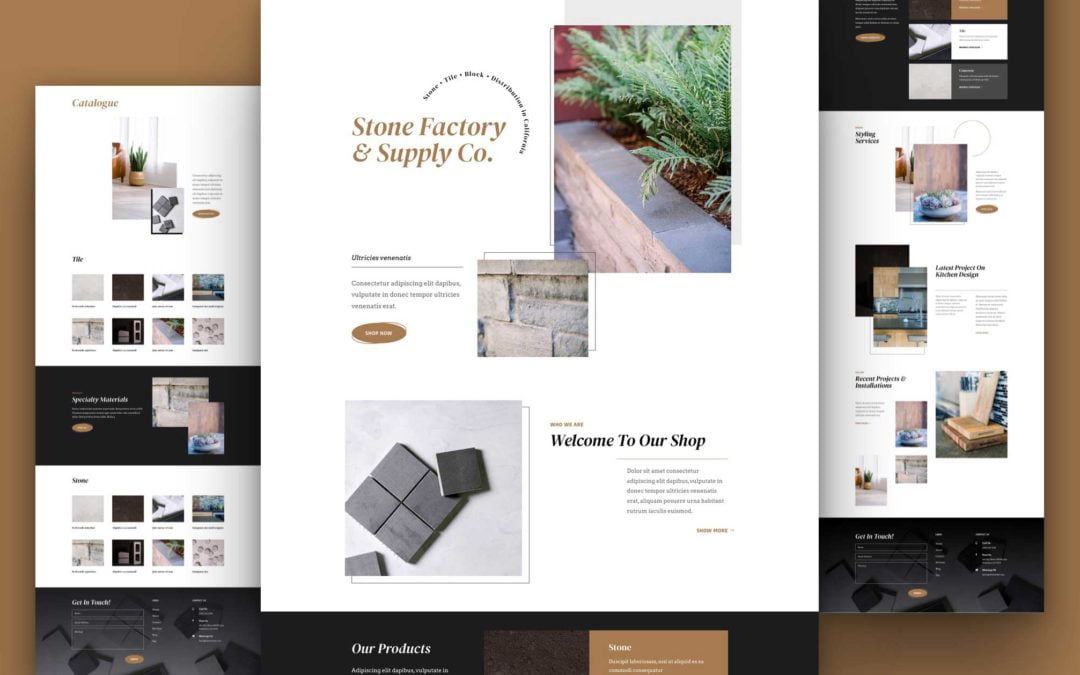 Get a FREE Stone Factory Layout Pack for Divi