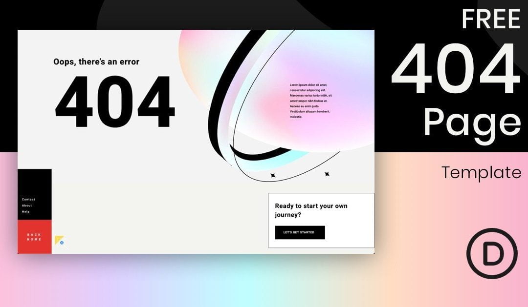 Get a FREE 404 Page Template for Divi’s Consultant Layout Pack