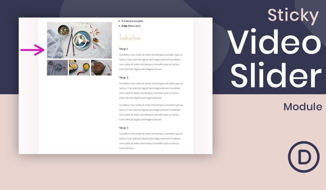 How to Create a Sticky Video Slider with Divi