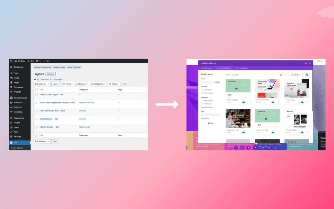 How to Transfer a Local Item to Your Divi Cloud