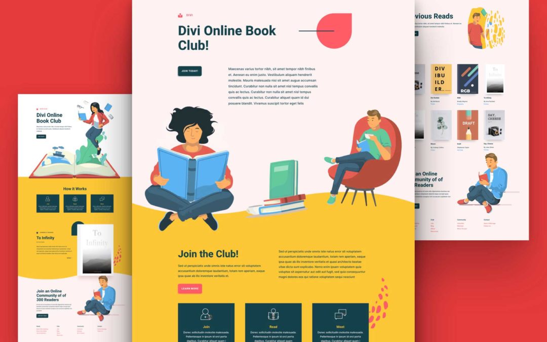 Get a FREE Book Club Layout Pack for Divi