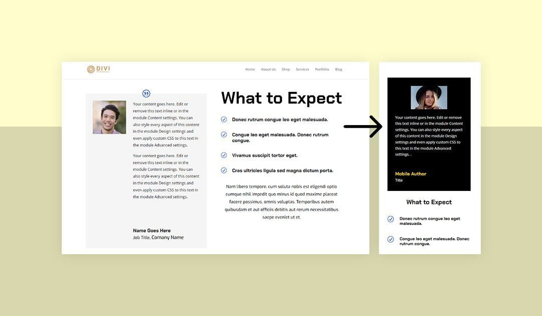 How to Add Responsive Content to Divi’s Testimonial Module
