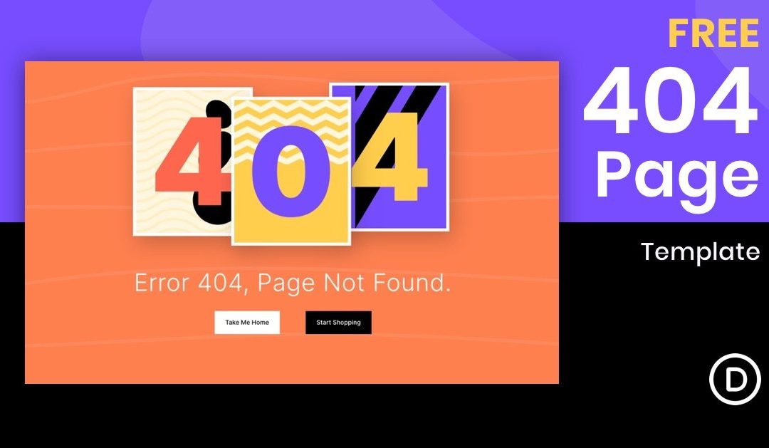 Download a FREE 404 Page Template for Divi’s Print Designer Layout Pack