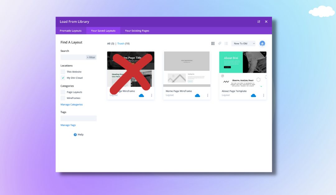 How to Remove An Item From Your Divi Cloud