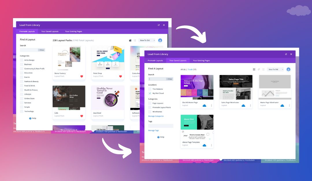 How to Transfer Divi Layout Packs to Your Divi Cloud