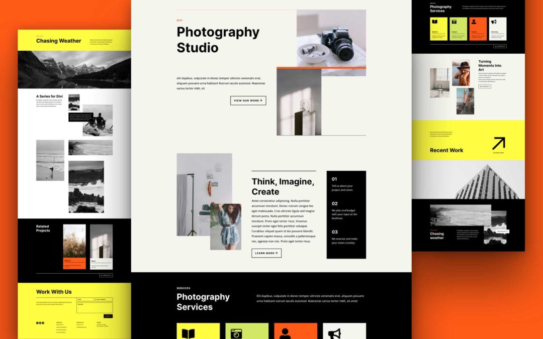 Get a FREE Photography Studio Layout Pack for Divi