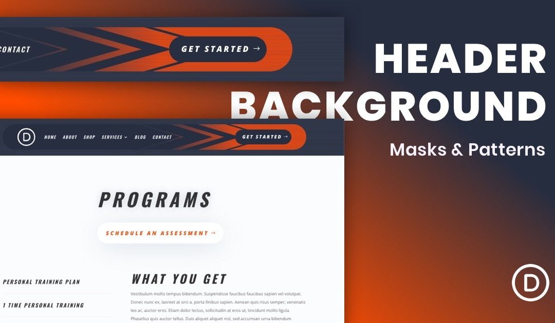 How To Add Background Masks and Patterns to your Divi Header