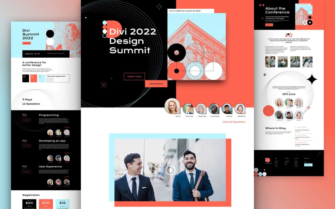 Get a FREE Conference Layout Pack for Divi