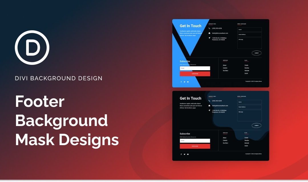 How To Add Background Masks to Your Divi Footer