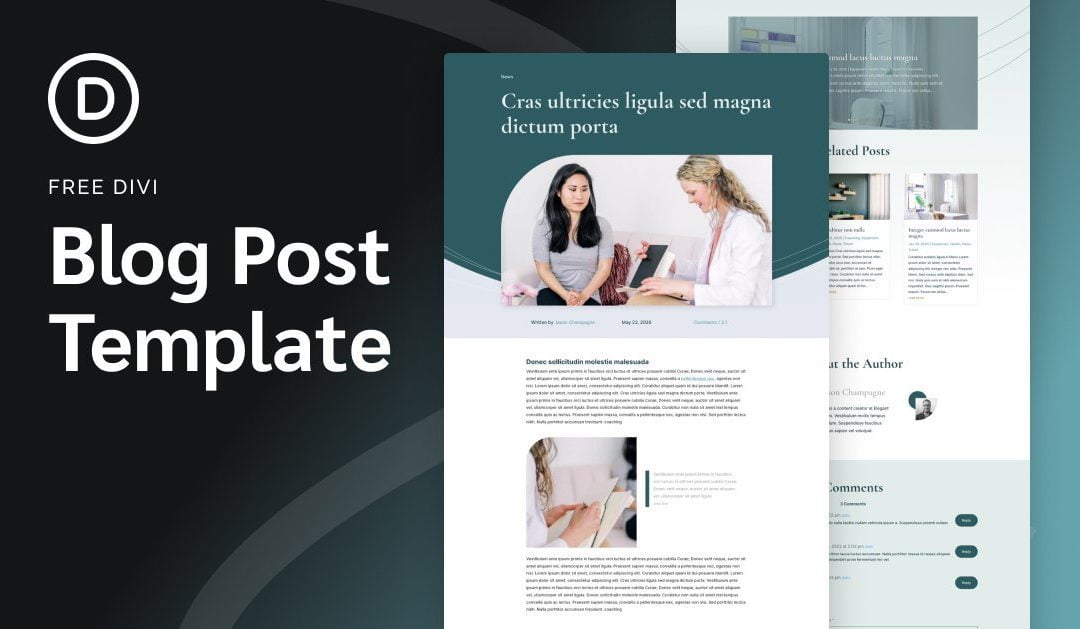 Download a FREE Blog Post Template for Divi’s Therapy Layout Pack