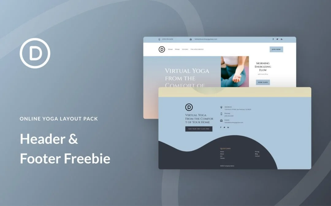 Get a FREE Online Yoga Layout Pack for Divi