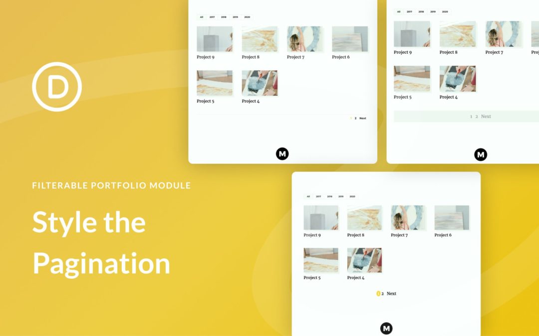 How to Style the Pagination in Divi’s Filterable Portfolio Module