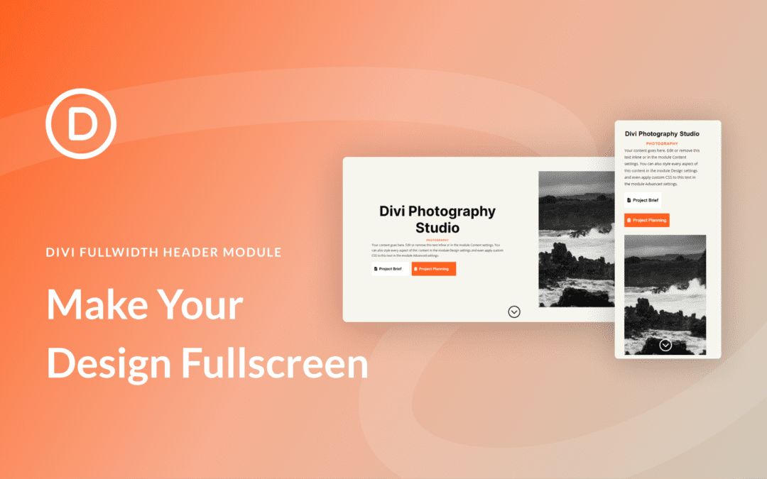 How to Make Your Divi Fullwidth Header Module Fullscreen