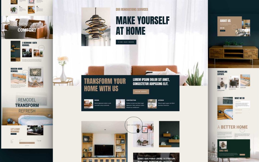 Get a Free Home Remodeling Layout Pack for Divi