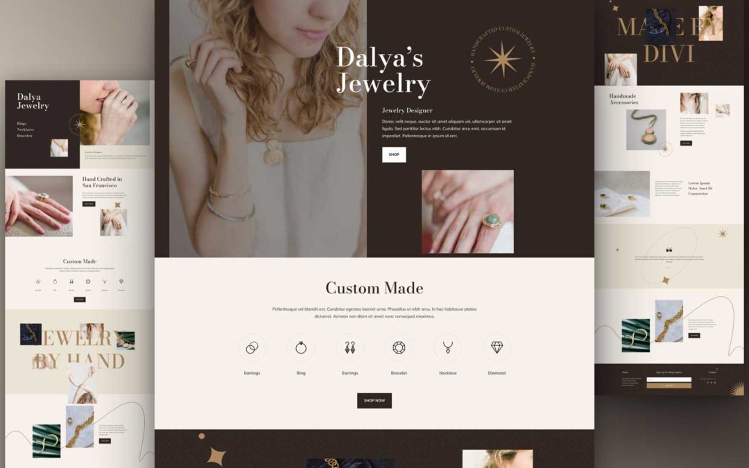 Get a Free Jewelry Designer Layout Pack for Divi