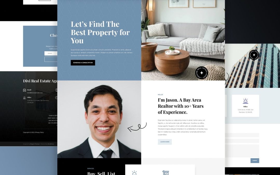 Get a Free Real Estate Agent Layout Pack for Divi