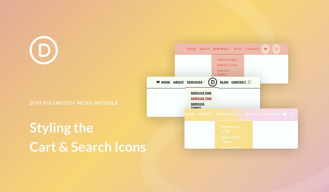 How to Style the Cart & Search Icons in Your Divi Fullwidth Menu Module