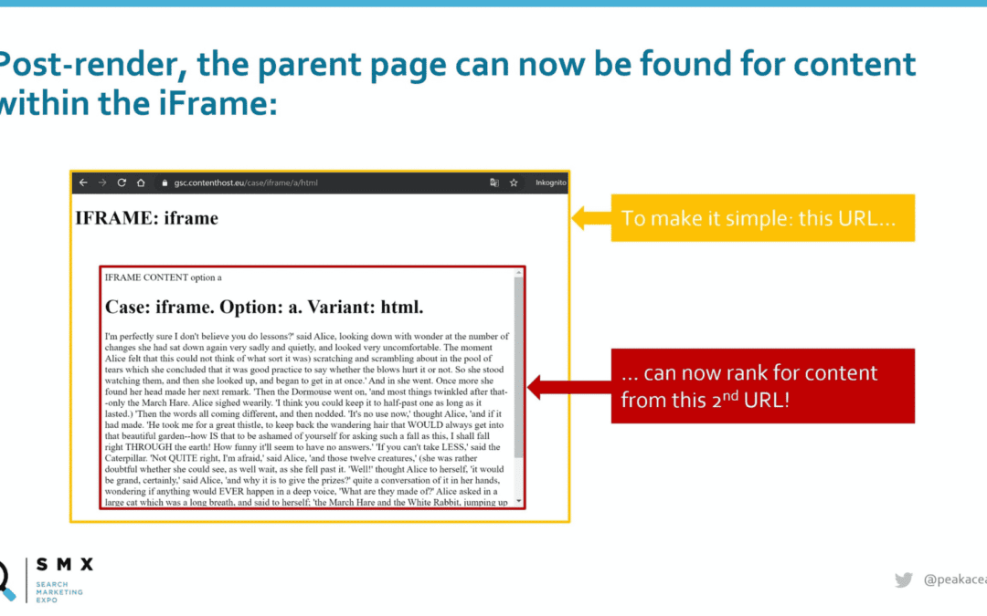 Technical SEO testing: How Googlebot handles iframes