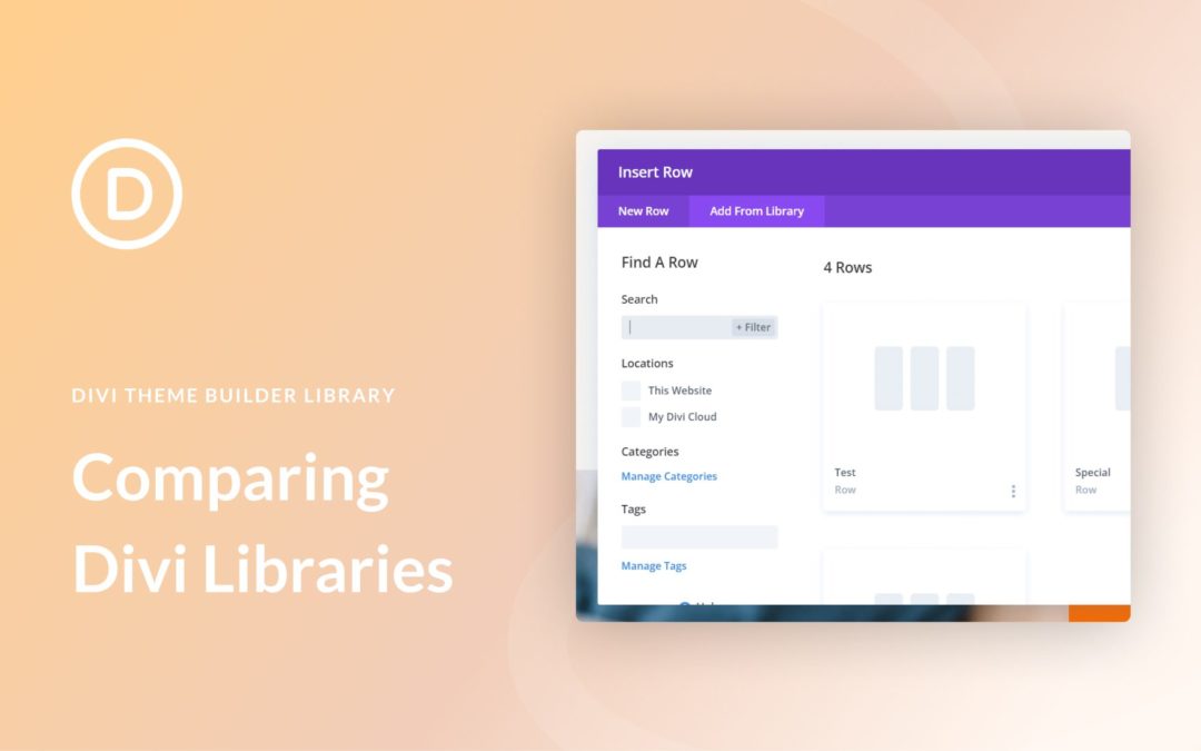 How to Access Different Libraries in Divi