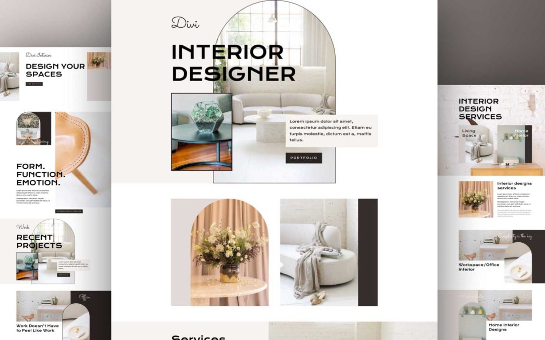 Get a Free Interior Designer Layout Pack for Divi