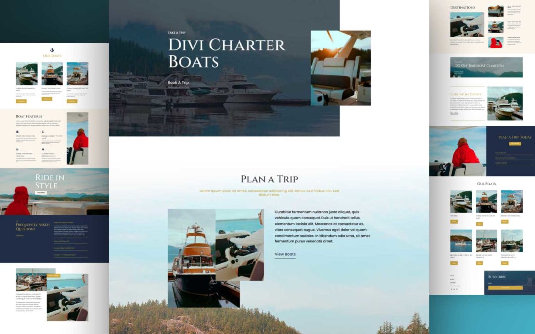 Get a Free Charter Boat Layout Pack for Divi