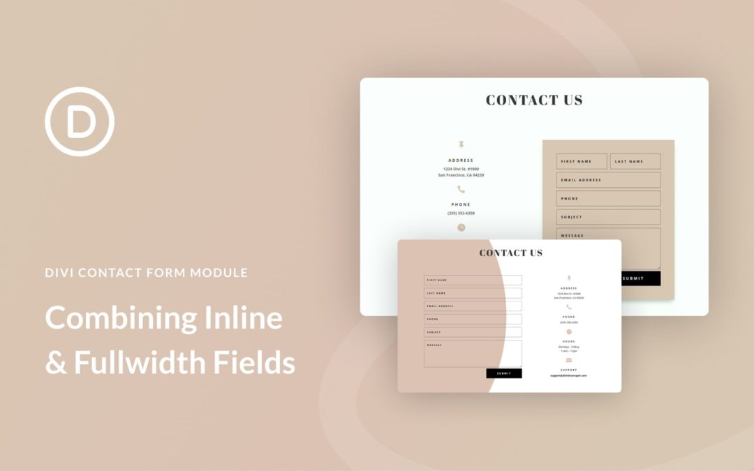 How to Combine Inline & Fullwidth Fields in Divi’s Contact Form Module