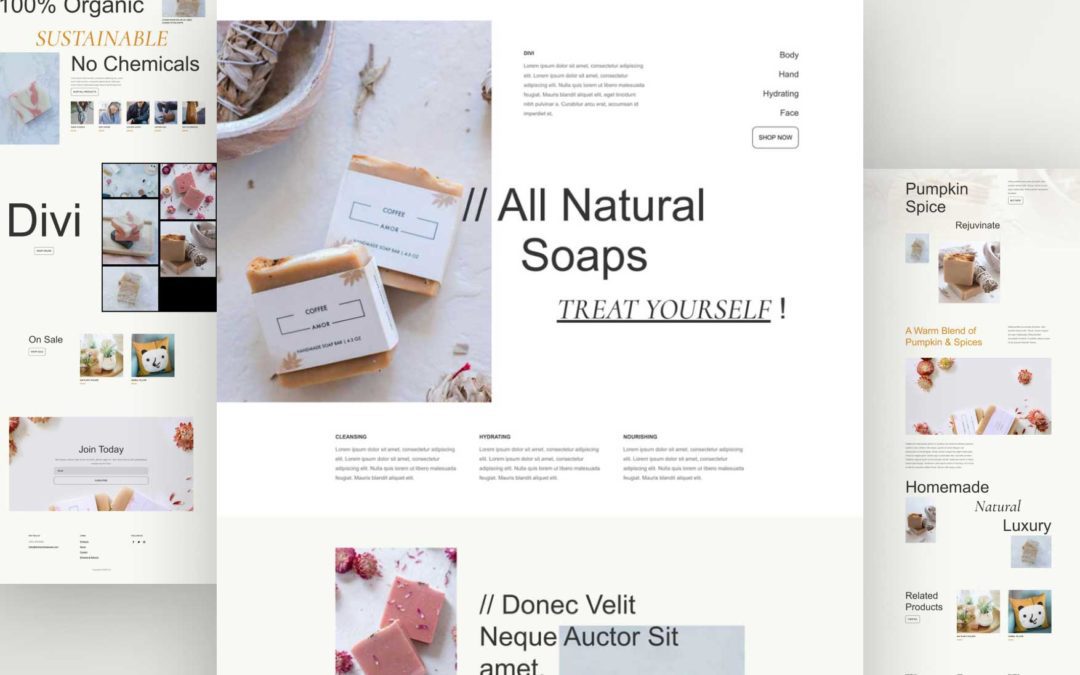 Get a Free Handmade Soap Layout Pack for Divi