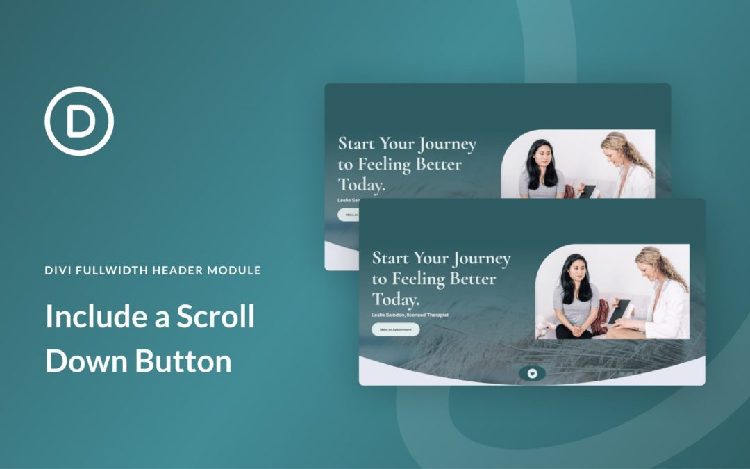 How to Include a Scroll Down Button in Your Divi Fullwidth Header Module