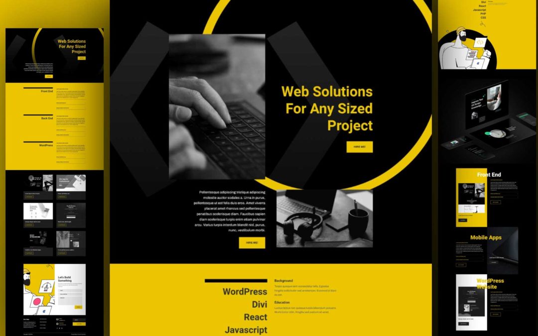 Get a Free Web Developer Layout Pack for Divi