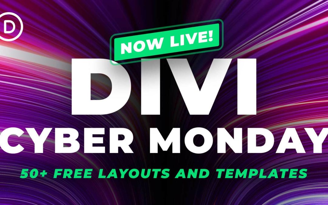 Check Out the FREE Divi Cyber Monday Template and Layout Packs