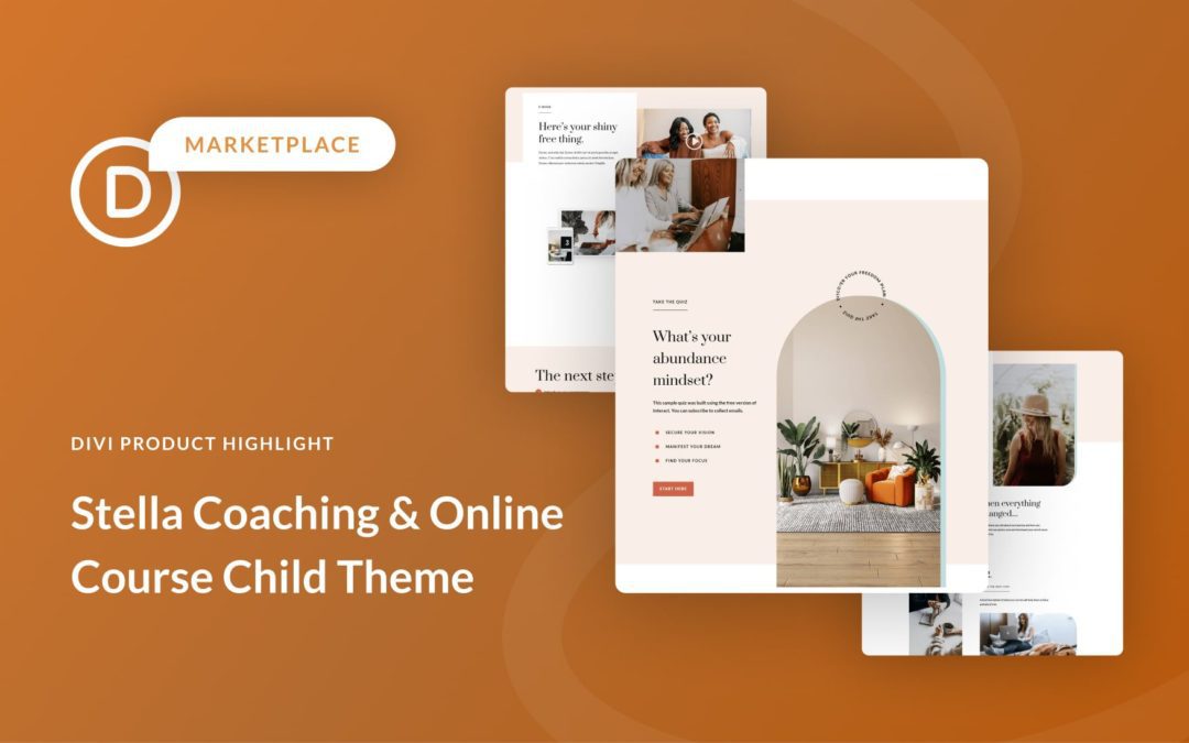 Stella Coaching & Online Course Child Theme – Divi Child Theme Overview