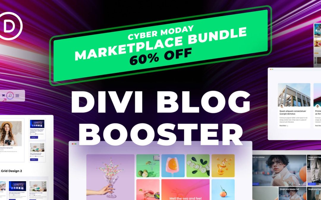 Introducing the NEW Divi Cyber Monday Blog Booster Bundle