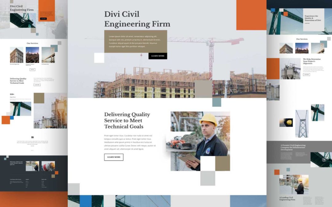 Get a Free Civil Engineering Firm Layout Pack for Divi