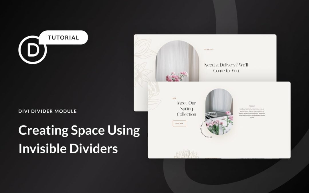 How to Use Invisible Dividers to Create Space Between Divi Modules