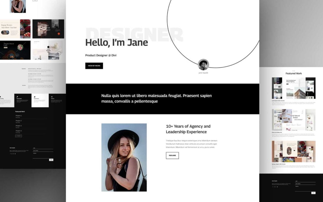 Get a FREE Portfolio Layout Pack for Divi