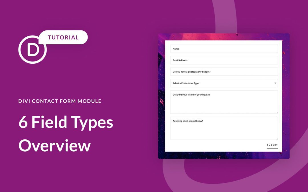 6 Field Types You Can Add to Divi’s Contact Form Module (And When to Use Them)