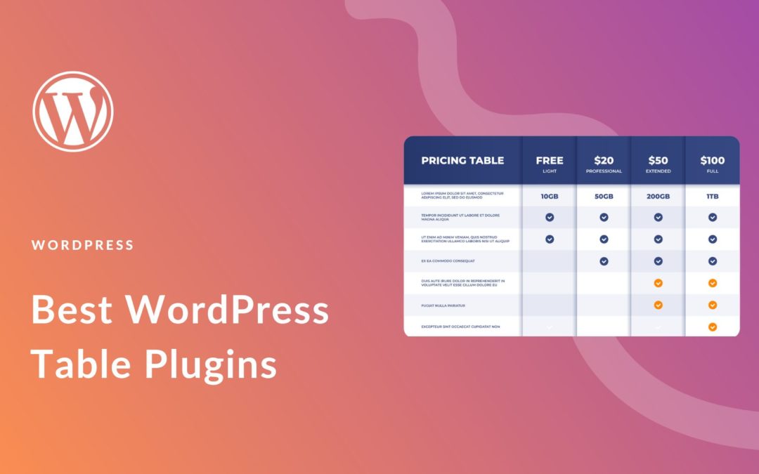 9 Best WordPress Table Plugins (2023)