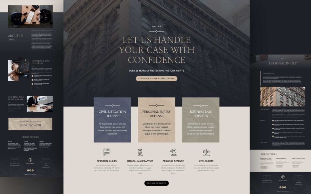 Get a Free Attorney Layout Pack for Divi