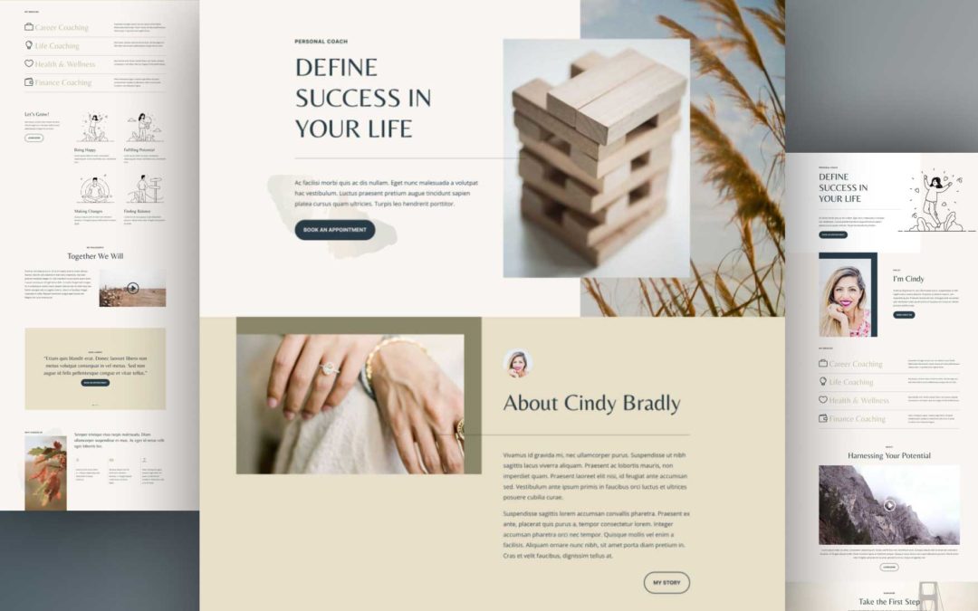 Get a Free Coaching Layout Pack for Divi